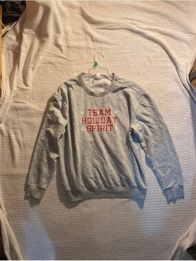 Grey "Team Holiday Spirit" Crewneck Sweatshirt